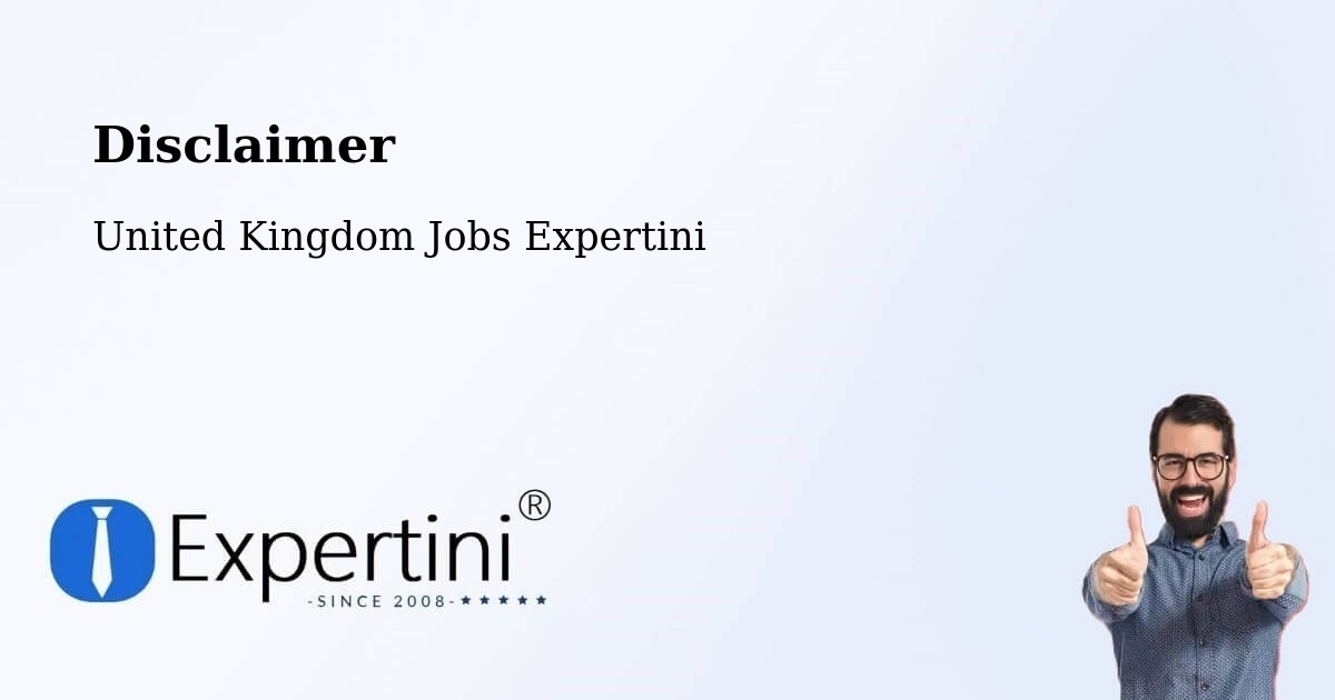 Disclaimer – Manchester - United Kingdom Jobs Expertini